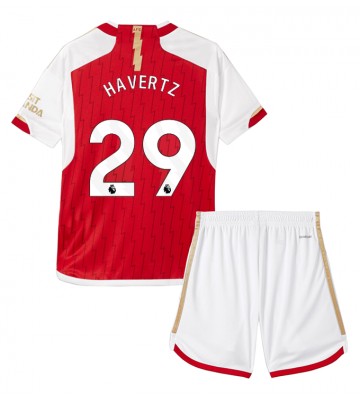 Arsenal Kai Havertz #29 Primera Equipación Niños 2023-24 Manga Corta (+ Pantalones cortos)